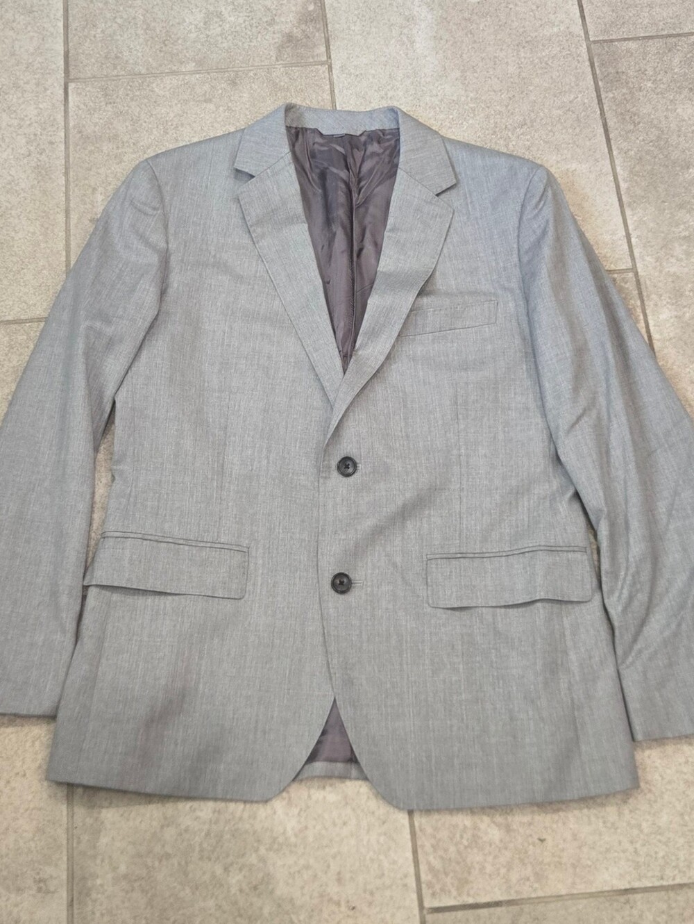 Bonobos 40S Slim Fit Blazer Jacket Gray Vitale Barberis Canonico 100% Wool